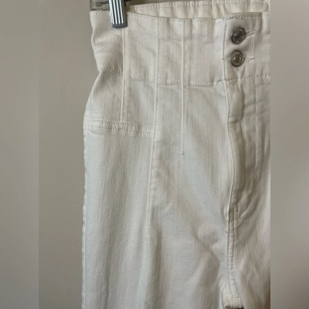 NWT Free People We The Free Jayde White High Rise Flare Leg Jeans